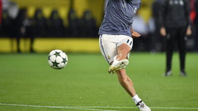 Real Madrid’s Gareth Bale before the match. Martin Meissner / AP Photo