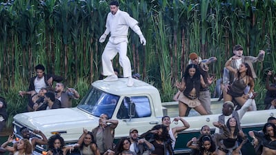 Bad Bunny rarely addressed the crowd directly. Instead, the messages were carried through song choice and imagery. EPA