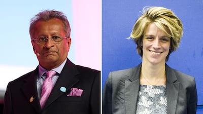 Mohamed Amersi and Charlotte Leslie. Getty Images / Alamy