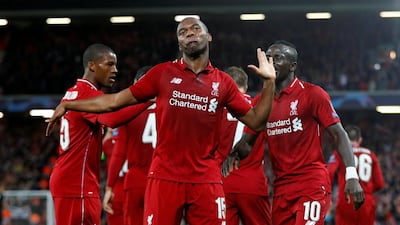 Liverpool's Daniel Sturridge celebrates scoring against Paris Saint-Germain in midweek and the Merseyside club will expect more goals on Saturday against Southampton. Reuters