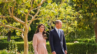Catherine, Princess of Wales, also opted for an Elie Saab gown for the ceremony. PA