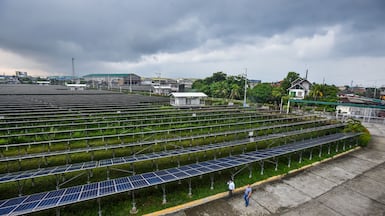 A solar energy farm in Manila. CIP's Growth Markets Fund II is focused on 15 markets, including the Philippines. AFP