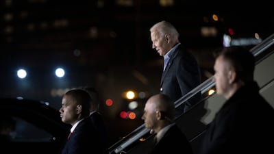 Mr Biden is coming to Poland straight from Brussels, where he attended an extraordinary Nato summit, a European Council meeting and a G7 summit on March 24. AFP