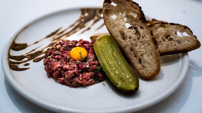 Wagyu beef tartare at Distillery