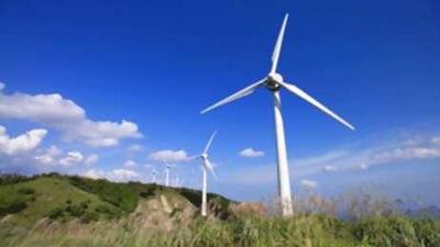 Wind farms, such as this one in Japan, provide the promise cheap, renewable energy.