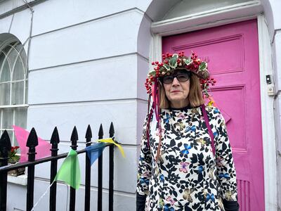 Anne Marie Salmon, who will be the queen at the Jeffreys Street party in Camden, north London. Lemma Shehadi for The National