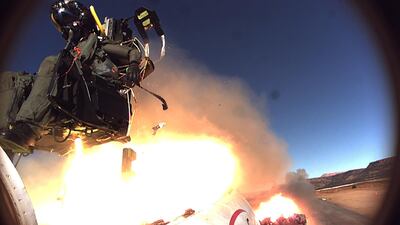 The new set ejector put to the test. Courtesy Collins Aerospace