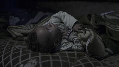 Amir, 20 months, in Zahle, Lebanon: Amir was born a refugee. His mother believes her son was traumatised in the womb. “Amir has never spoken a single word,” says Shahana, 32. In the plastic tent where the family now lives, Amir has no toys but plays with whatever he can find on the ground. “He laughs a lot, even though he doesn’t talk,” says Shahana.