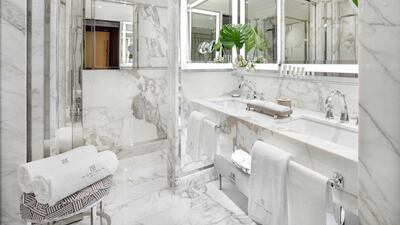 One of the opulent bathrooms