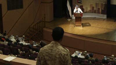 Dr Anwar Gargash has urged young Emiratis to fulfill their duty to participate in the political process. Delores Johnson / The National