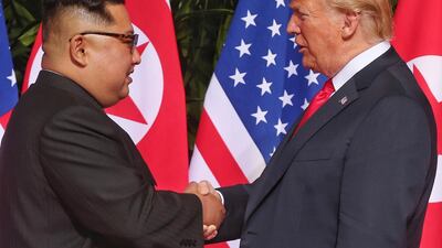 Mr Trump predicts a 'terrific relationship'. Kim Jong-un. Kevin Lim / The Straits Times via AP