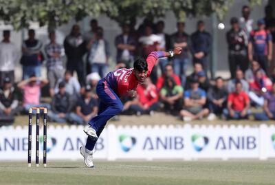 A host of talented players from Associate teams, such as Sandeep Lamichhane, will unfortunately not be seen at the 2019 World Cup. Pawan Singh / The National