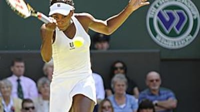 Venus Williams was impressive in her victory over the battling Swiss teenager Stefanie Voegele.