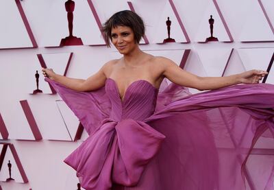 Halle Berry arrives for the 93rd annual Academy Awards ceremony at Union Station in Los Angeles, California. EPA