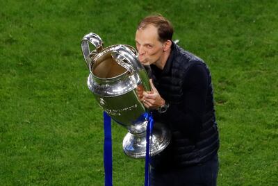 Chelsea manager Thomas Tuchel after beating Manchester City in the Champions League final. Reuters