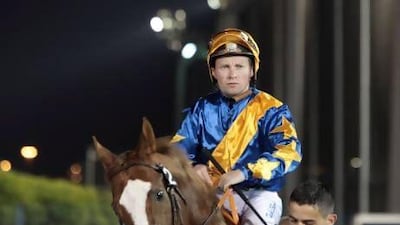 Tadhg O' Shea had to settle for a runner-up finish in the Arabian Triple Crown. Jeffrey E Biteng / The National