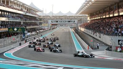 The 2016 Abu Dhabi Grand Prix is scheduled for 5pm on Sunday, November 27. Christopher Pike / The National