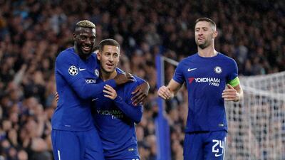 Tiemoue Bakayoko, left, is the third most expensive player in Chelsea’s history. Kirsty Wigglesworth / AP Photo