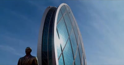 Abu Dhabi's Aldar Building features in Netflix's '6 Underground' trailer. YouTube/Netflix