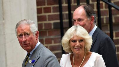 Britain's Prince Charles, Prince of Wales, and his wife Camilla, Duchess of Cornwall, leave St. Mary's hospital in London. EPA / BOGDAN MARAN