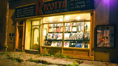 A miniature record shop by Anonymouse. Courtesy Anonymouse MMX