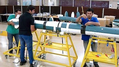 Emirati staff were trained in the manufacturing assembly and integration of precision-guided systems for conventional air munitions in South Africa. Courtesy Tawazun Dynamics