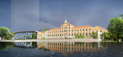 The hotel will have 78 rooms blending Thai elements with early-Western style. Photo: Langham Hotels