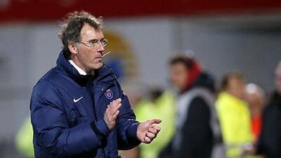 Laurent Blanc's Paris Saint-Germain side are top of the French Ligue 1 table. Stephane Mahe / Reuters