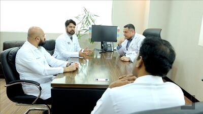 Lead doctors in the medical team that treated LalTelu Ram Harkesh. Photo: Lifecare hospital