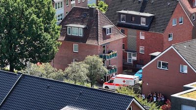 An ambulance near the scene. EPA