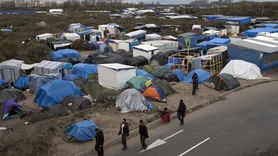 The Jungle migrant camp in Calais, France. Stephen Lock for The National