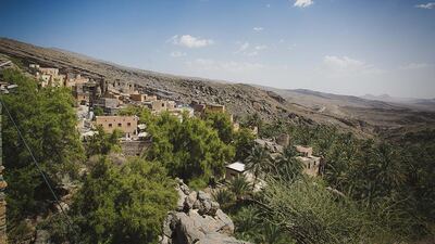 Misfat Al Abriyeen is a traditional village of multi-story mud houses in the Hajjar mountains north of Nizwa. Ania James for The National