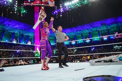 Bianca Belair following her victory over Bayley in November 2022. WWE