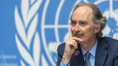 Geir Pedersen, the UN special envoy for Syria, announced the formation of the constitutional committee during his recent visit to Damascus. EPA