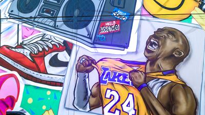 The graffiti art created for Bred Abu Dhabi