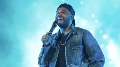 The Weeknd has performed at the du Arena, Abu Dhabi in 2018. Getty