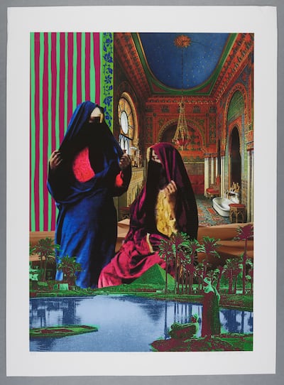 Jordanian artist Zaina El-Said's Two Worlds, digital collage, 2018. Photo: Durham University