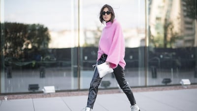 Nil Ninat arrives for Mercedes-Benz Fashion Week Istanbul. Timur Emek / Getty Images for IMG