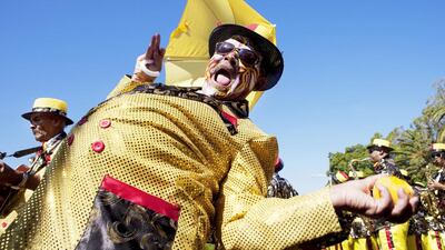 Kaapse Klopse, Cape Town. Visit Cape Town during the month of January and you’ll not only experience pleasant weather, but the excitement of South Africa’s famous Kaapse Klopse festival or Tweede Nuwe Jaar (Second New Year), which is held in Cape Town every year on January 2. Dating back to the 1880s, the event now features nearly 13, 000 minstrel troupes crowding the streets, performing songs and dance routines with instruments such as banjos, guitars, ghoema drums, whistles, trombones and tubas. The festival typically stretches from District Six and covers most of the central business district and waterfront and ends at the Green Point Stadium. It’s suggested that festival-goers don a fairly colourful getup to blend into the crowd, and sport a pair of comfortable walking shoes if they plan on following the parade by foot. Food stalls are erected along the route and offer a number of cuisines, including Cape Malay dishes, Etihad (www.etihad.com) flies from Abu Dhabi to Cape Town, via Johannesburg, with return economy tickets from Dh5, 135. iStockphoto.com