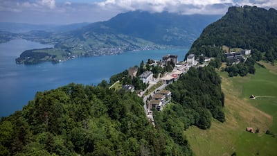 The Burgenstock resort above Lake Lucerne. AFP