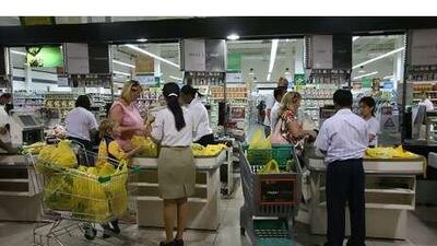 Spinneys supermarket says its policy is to round up change to the nearest dirham if it does not have the exact amount.