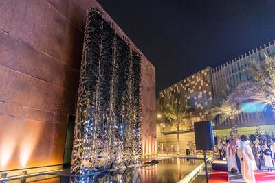 'Aya' by Emirati artist Mattar Bin Lahej in City Walk, Dubai. Antonie Robertson / The National