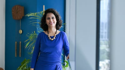 Shalu Sharma, associate vice president at Continental Group, says she is saving for her financial independence fund. Khushnum Bhandari / The National