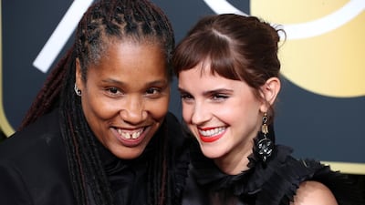 Marai Larasi and Emma Watson. EPA