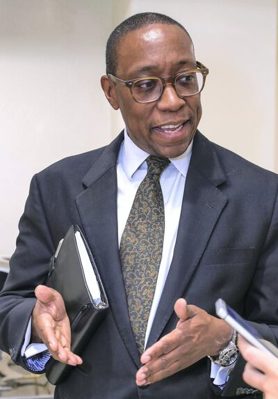 Benjimin Burgher, legal consultant at Abu Dhabi Judicial Department, says the Summary Cases Court will ensure wronged workers get swift justice. Victor Besa / The National