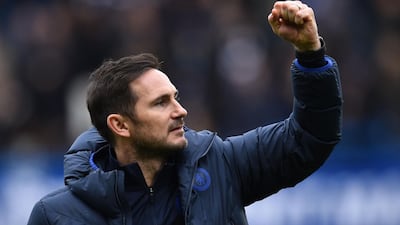 Chelsea manager Frank Lampard reacts at the final whistle. AFP