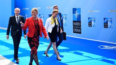 Croatia's president Kolinda Grabar-Kitarovic. EPA