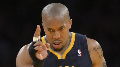 David West provided an efficient 17 points on 5-of-7 shooting on Saturday night for the Pacers. Mark J Terrill / AP