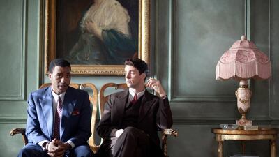 Louis Lester (Chiwetel Ejiofor, left) and Stanley Mitchell (Matthew Goode in Dancing on the Edge. Endgame Entertainment