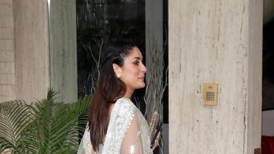 Kareena Kapoor Khan arrives for the mehndi ceremony.